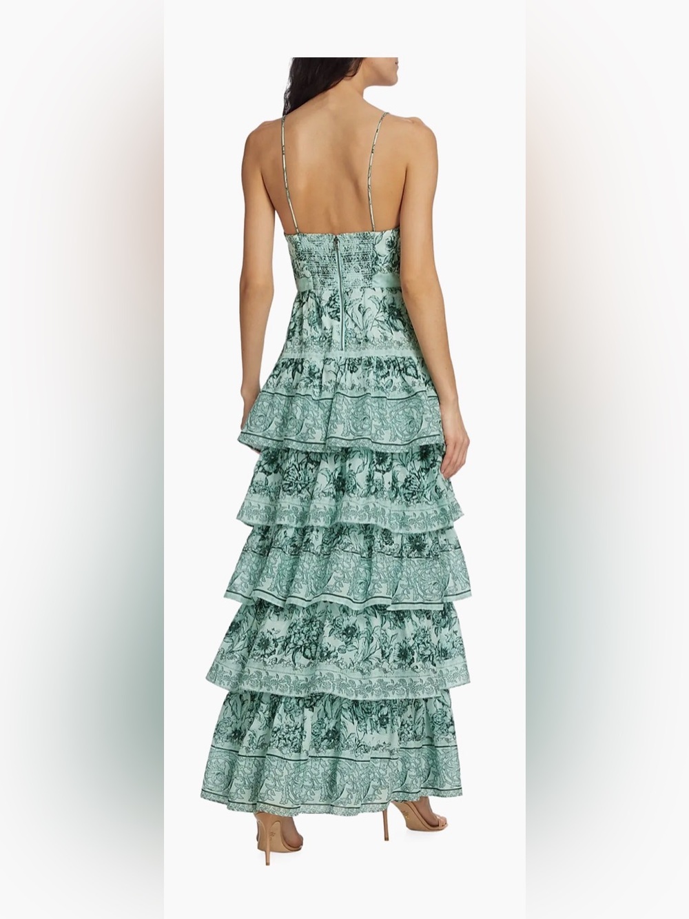 ALICE + OLIVIA Valencia Tiered Floral Maxi Dress - Picture 2 of 5